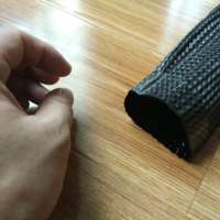 Serviceable braided carbon fiber biaxial sleeve new product