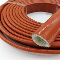 High performance silicone coated carbon fiber fire sleeving with high quality