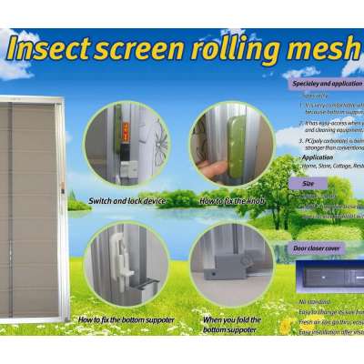 EXCLUSIVE Stripe Color Fiberglass mosquito mat rolling mesh GOOD SELLING HOT ITEM